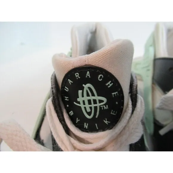 Nike Air Huarache Run Sneakers Shoes Youth US 7 White Green Running 654275-116