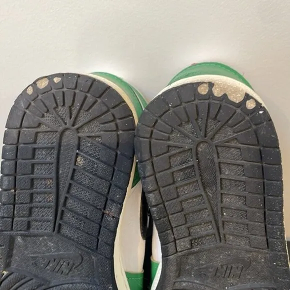 NIKE AIR JORDAN 1 HIGH TOP OG LUCKY GREEN WHITE SHOES SNEAKERS size 9