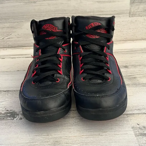 Nike Air Jordan 2 Retro Alternate 87 High Top Lace Up Basketball Shoes Size 9.5
