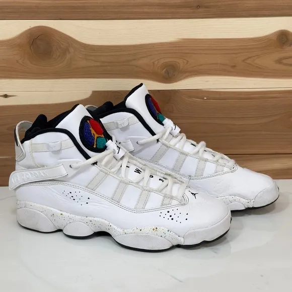 Nike Air Jordan 6 Rings Jordan 6 Rings GS Confetti White size 6Youth/ 7.5 Womens