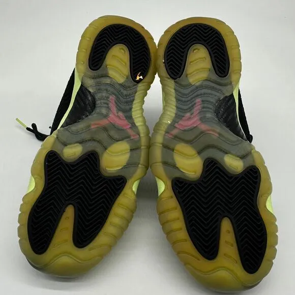 Nike‎ Air Jordan Shoes Kids 5.5 Future GG Black Lime Green Sneaker Low Top Youth