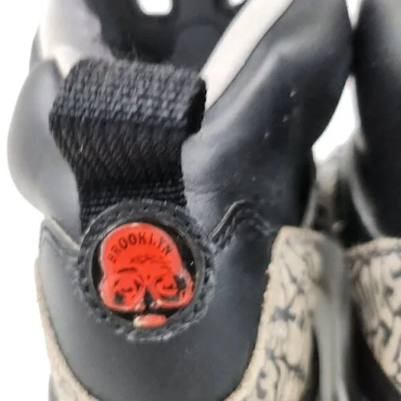 Nike Air Jordan Spizike Black Cement Gray Brooklyn Boys High Top Sneakers 6Y