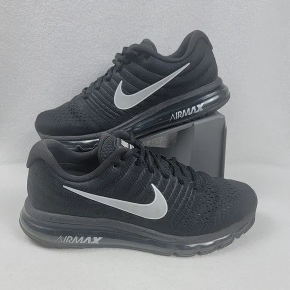 Nike Air Max 2017 Men's Shoes 10.5 Black Anthracite Low Top Running Sneakers