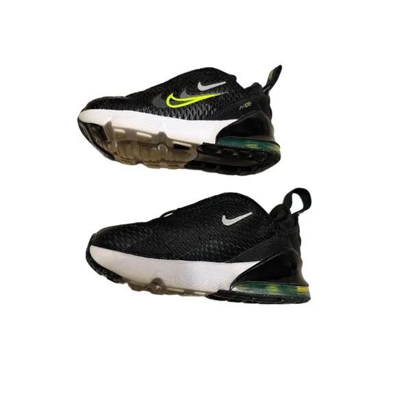 Nike Air Max 270 Extreme Black/White Toddler Slip On Shoes Size 7C