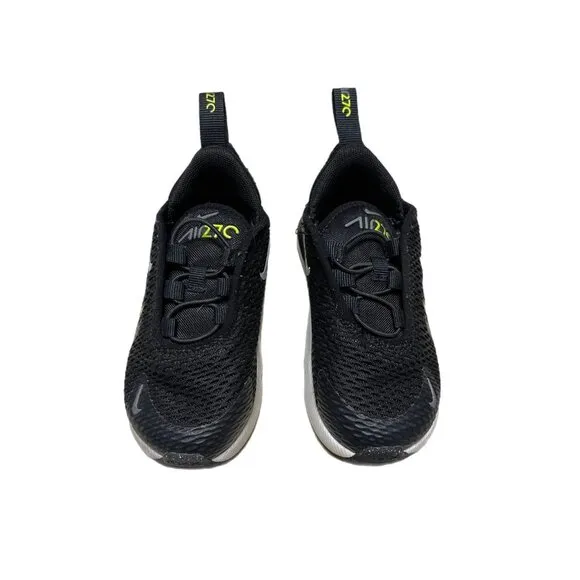 Nike Air Max 270 Extreme Black/White Toddler Slip On Shoes Size 7C