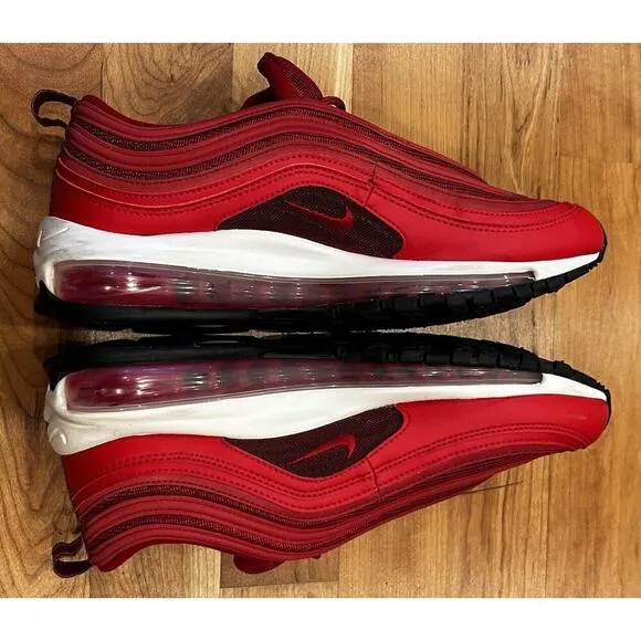 Nike Air Max 97 University Red Sneakers Size 10 Women’s Lace Up