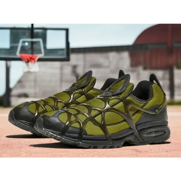 NIKE AIR MAX KUKINI PILGRIM Drab Olive Run Slip Shoes Mens 11 New Fast Ship
