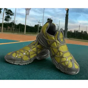 NIKE AIR MAX KUKINI PILGRIM Drab Olive Run Slip Shoes Mens 11 New Fast Ship