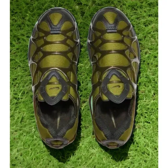 NIKE AIR MAX KUKINI PILGRIM Drab Olive Run Slip Shoes Mens 11 New Fast Ship