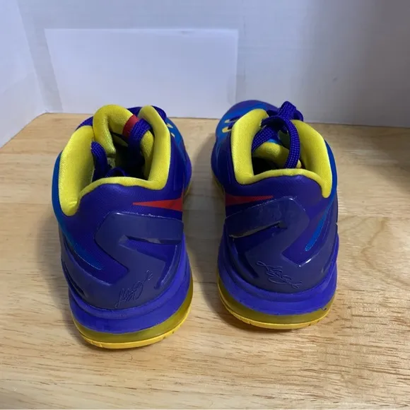 NIKE AIR MAX LEBRON XI LOW GS SUPERMAN 2014 BLUE/RED 644534-401  SZ 6Y/W7.5‎