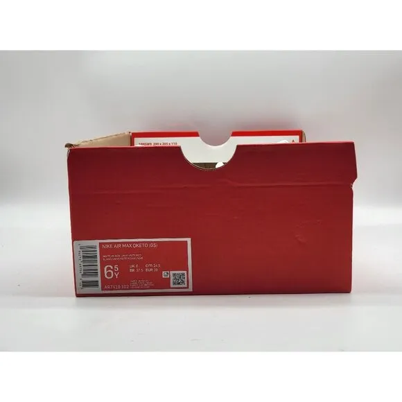 Nike Air Max Oketo GS White Sneakers Shoes AR7419-102 Youth Size 6.5Y