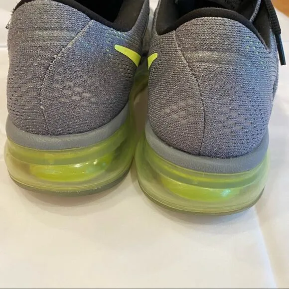Nike Air Max Sneakers Mens Size 9.5 Running Shoes 2016 low top 806771 017 Volt