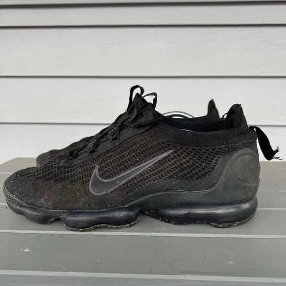 Nike Air VaporMax 2022 Mens Size 13 Black Knit Athletic Skate Shoes Sneakers
