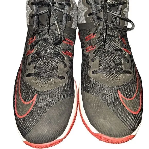 Nike Air Versitile II BRED Trainers Hi Top Basketball Shoes UK 11 US 12 EUR46