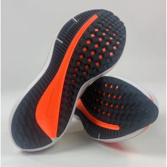 Nike Air Winflo 10 Mens White Volt Orange Running Shoes Sneakers DV4022-101