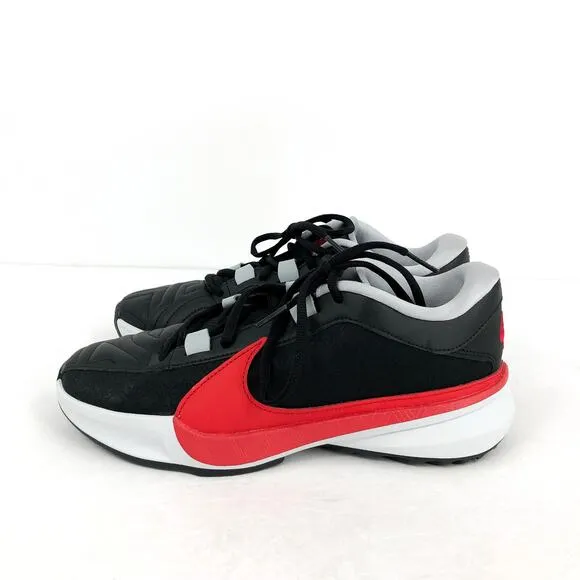 NIKE Air Zoom Freak 5 Basketball Shoes Mens 7.5 Womens 9 Black Red Giannis NWOB