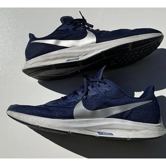 Nike Air Zoom Pegasus 36 Blue Void/Silver Mens Running Shoe Size 16 AQ2203-401