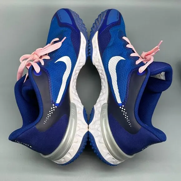 Nike Alpha Huarache Elite 3 Turf Men's 13 Blue Baseball Cleats Lace-Up Low Top