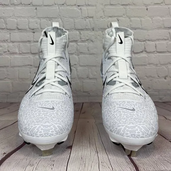 Nike Alpha Huarache NXT White Baseball Metal Cleats Mens Size 7 (DJ6517-100)