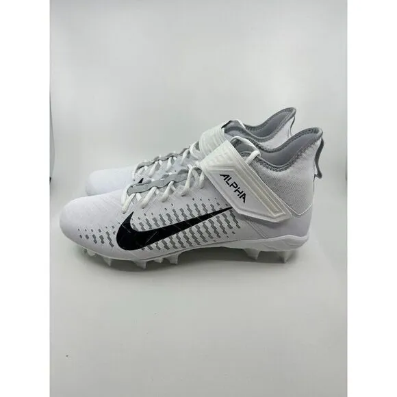 Nike Alpha Menace Pro 2 Platinum Football Cleats Men’s US 15 Wide BV3951-100