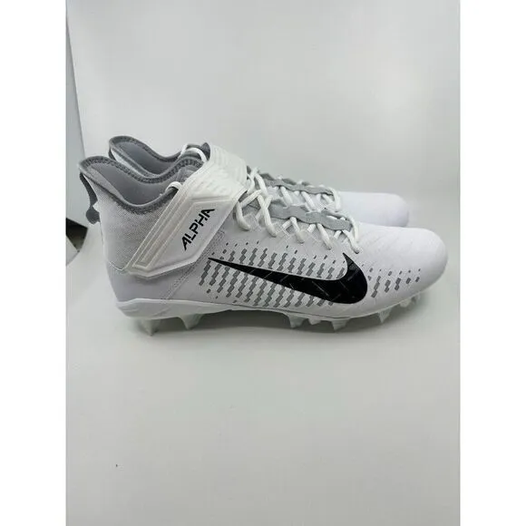 Nike Alpha Menace Pro 2 Platinum Football Cleats Men’s US 15 Wide BV3951-100