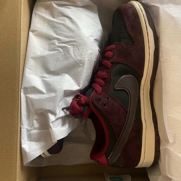 Nike Black and Red Skate Sneakers
