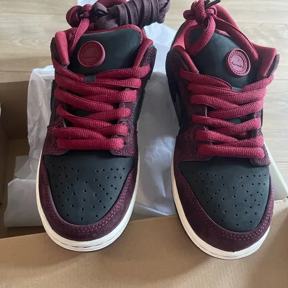 Nike Black and Red Skate Sneakers