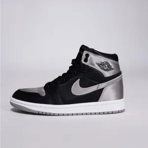 Nike Black and Silver Sneakers High-Top Design