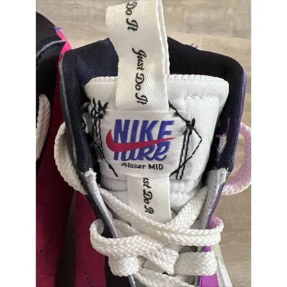 Nike Blazer '77 Mid GS 'Honeydew Ultramarine' Size 5Y. EUC