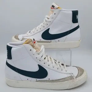 Nike Blazer '77 Vintage Mid White Dark Teal Green Size 9 -  EU Size 42.5