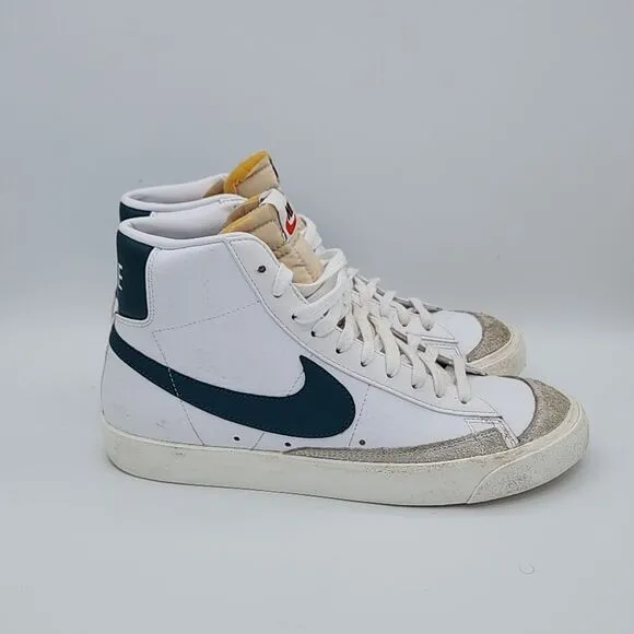 Nike Blazer '77 Vintage Mid White Dark Teal Green Size 9 -  EU Size 42.5
