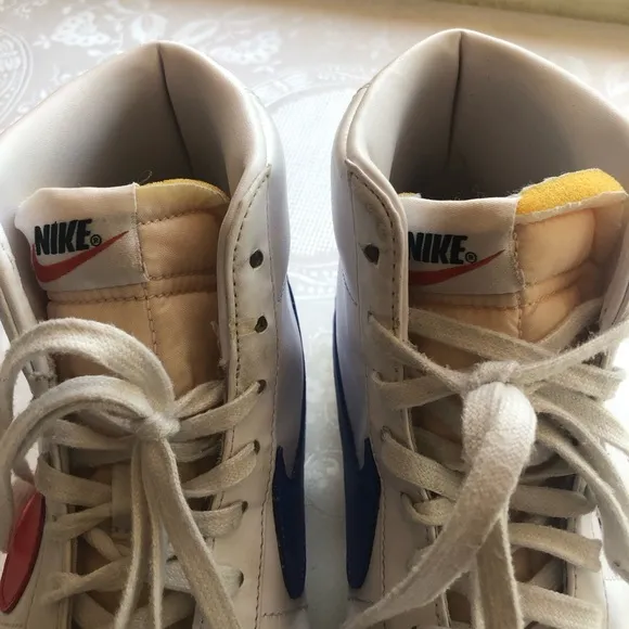 Nike Blazer Mid 77 Vintage White High-Top Sneakers Lace-Up Shoes Men’s Size 10