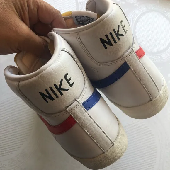 Nike Blazer Mid 77 Vintage White High-Top Sneakers Lace-Up Shoes Men’s Size 10