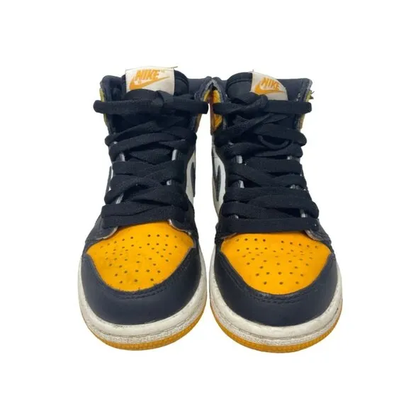Nike Boys Air Jordan Yellow High Top Sneakers  Sz 12C