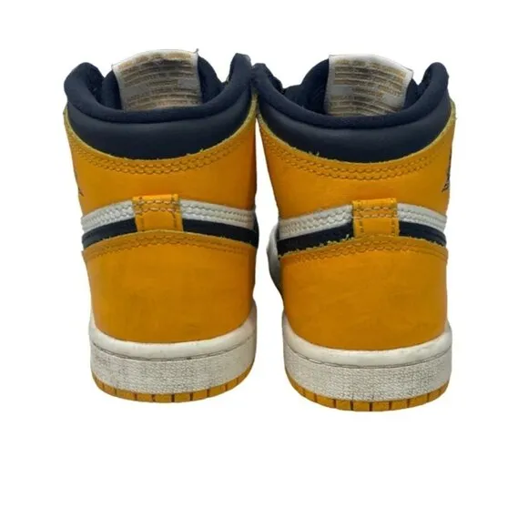 Nike Boys Air Jordan Yellow High Top Sneakers  Sz 12C