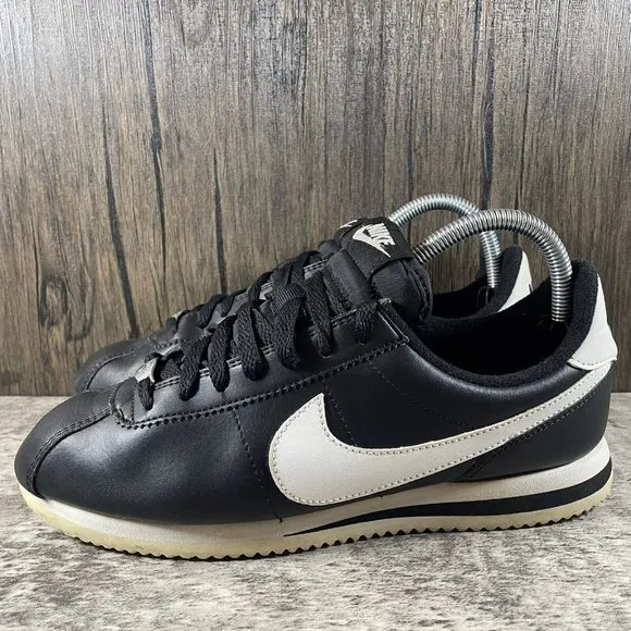 Nike Cortez Basic '72 Black Classic Low Top Sneakers Shoes Men’s Size 8