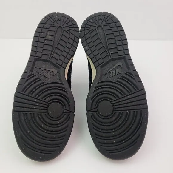 Nike Dunk High 6.0 Womens Size 6 Black Velvet Neon Sneaker Shoes 342257-002