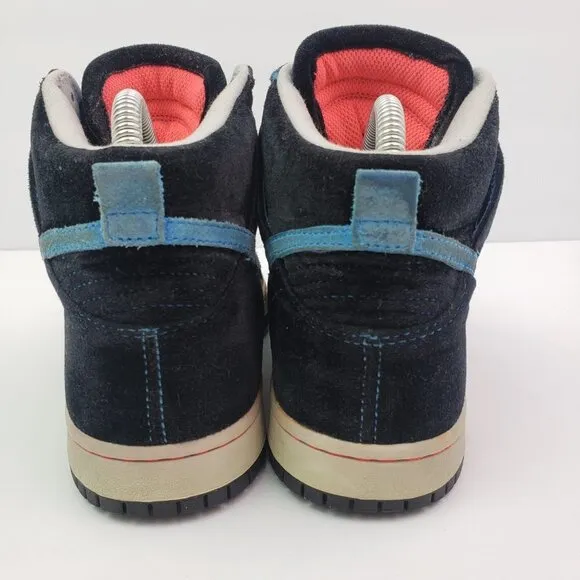 Nike Dunk High 6.0 Womens Size 6 Black Velvet Neon Sneaker Shoes 342257-002