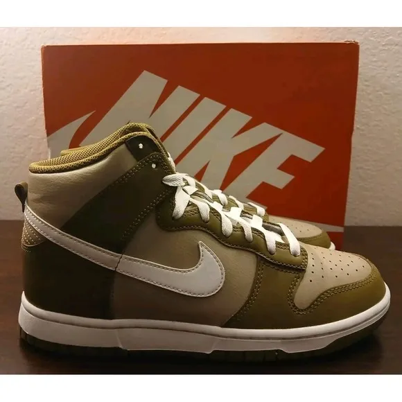 Nike Dunk High Mocha - DJ6189-201- Sneakers Shoes Very Clean -Size 8 #651