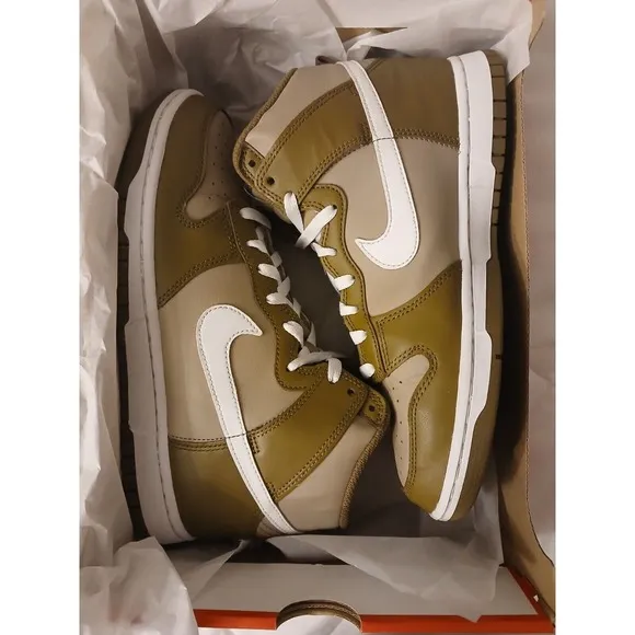 Nike Dunk High Mocha - DJ6189-201- Sneakers Shoes Very Clean -Size 8 #651