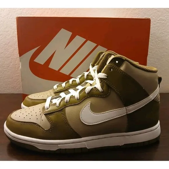 Nike Dunk High Mocha - DJ6189-201- Sneakers Shoes Very Clean -Size 8 #651