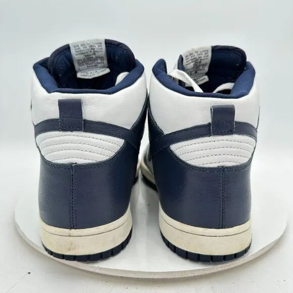 Nike Dunk High Villanova Men Size 11.5 309432 141 Midnight Navy White Shoes