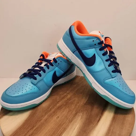 Nike Dunk Low SE &quot;Baltic Blue/Deep Royal Blue/Total Orange&quot; Men's Shoe Size 9.5