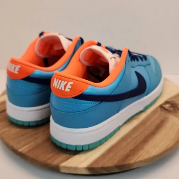 Nike Dunk Low SE &quot;Baltic Blue/Deep Royal Blue/Total Orange&quot; Men's Shoe Size 9.5