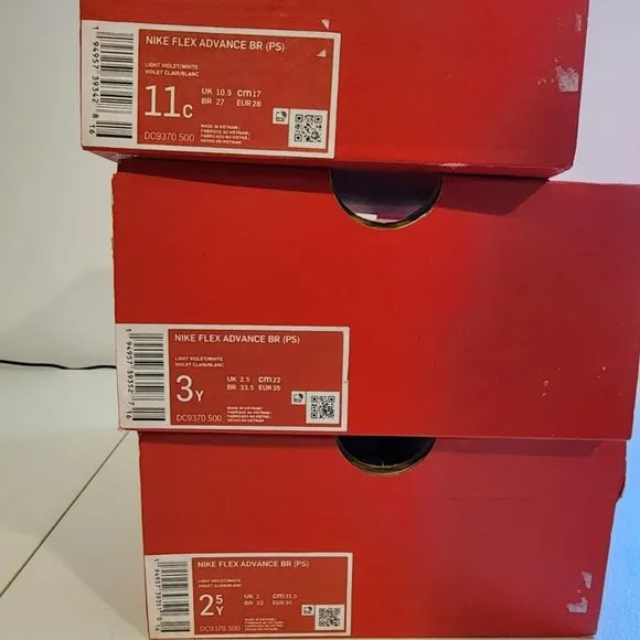 Nike Flex Advance BR Toddler Girls Shoe (PS)Light Violet Glacier Blue DC9370 500