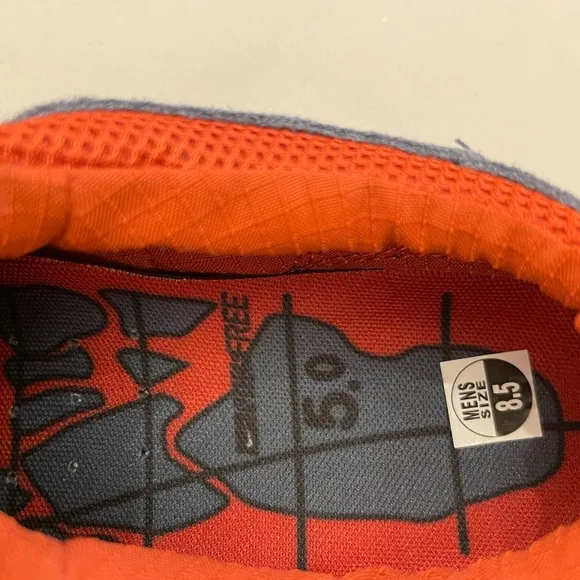 Nike Free Run Trail Thunder Blue Orange Running Shoes