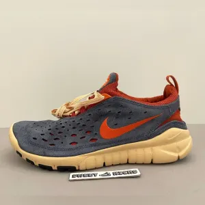 Nike Free Run Trail Thunder Blue Orange Running Shoes
