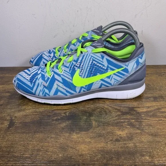 Nike Free Trail Fit 5.0‎ TR 5 Women's Size 8 Blue Green Running Shoes