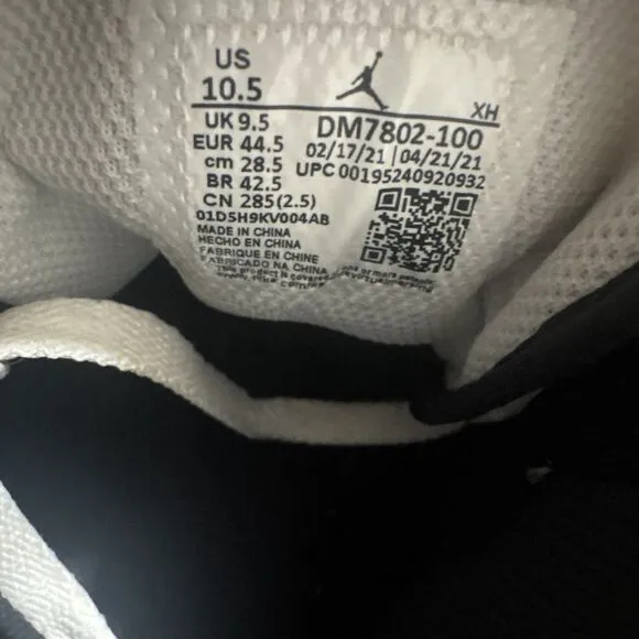 Nike Jordan 1 Mid “Heat Reactive” Mens Sz 10.5 White/Black DM7802-100