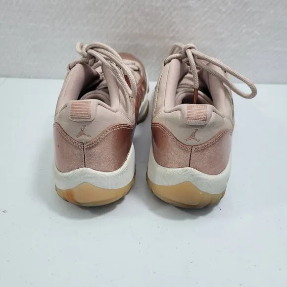 Nike Jordan 11 Retro Women's Low Top Rose Gold Shoes Size 9.5M  12123-1A4